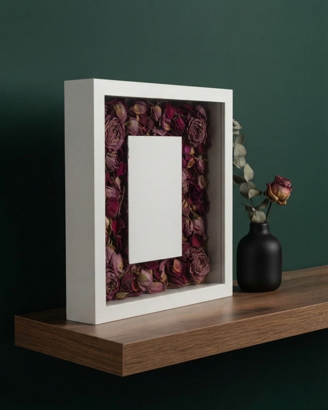 25X25 Fotoğraf Bölmeli Anı Çerçevesi Fotoğraf Hediyeli Beyaz