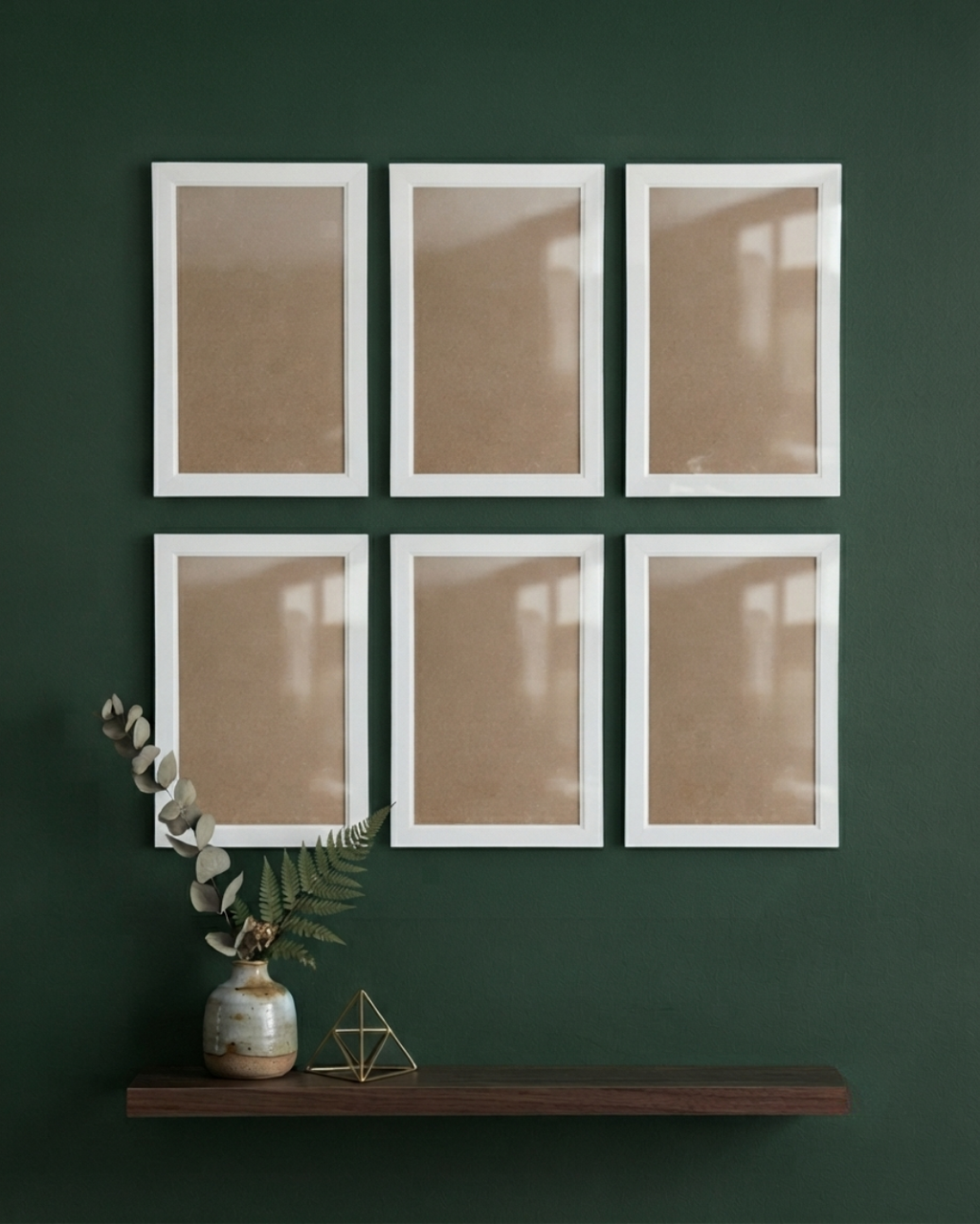 6 Lı Beyaz Plastik Çerçeve 21x30 A4 Boyut
