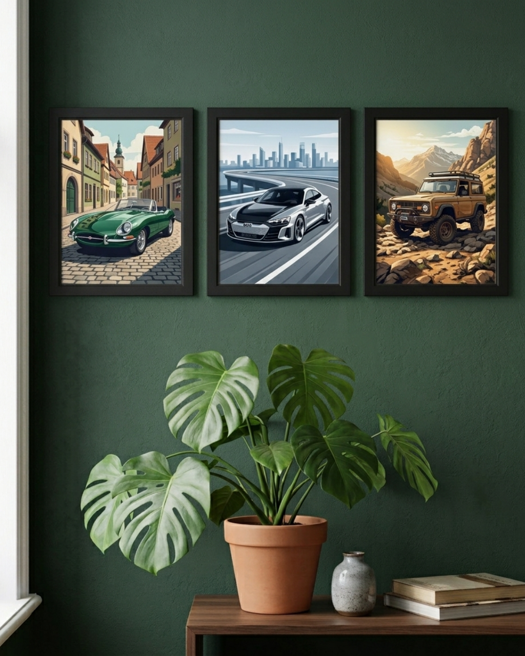 3 Adet Siyah Plastik Çerçeve 21x30 A4 Boyut